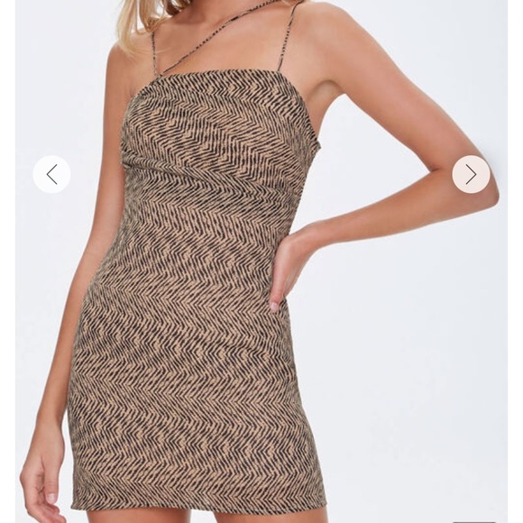 Forever 21 Brown/Black Striped Bodycon Dress - Picture 8 of 13